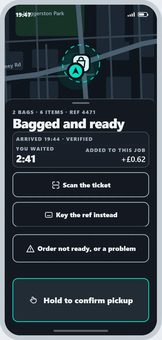 Waiting at your pass is measured and paid